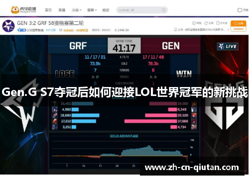 Gen.G S7夺冠后如何迎接LOL世界冠军的新挑战